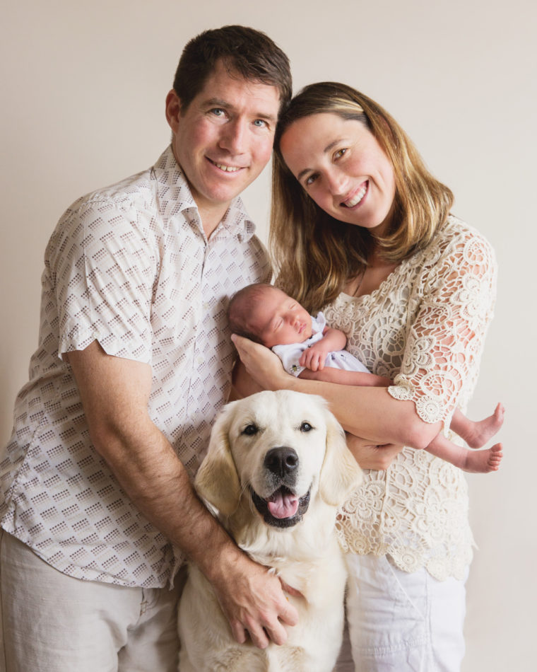 Newborn baby & family